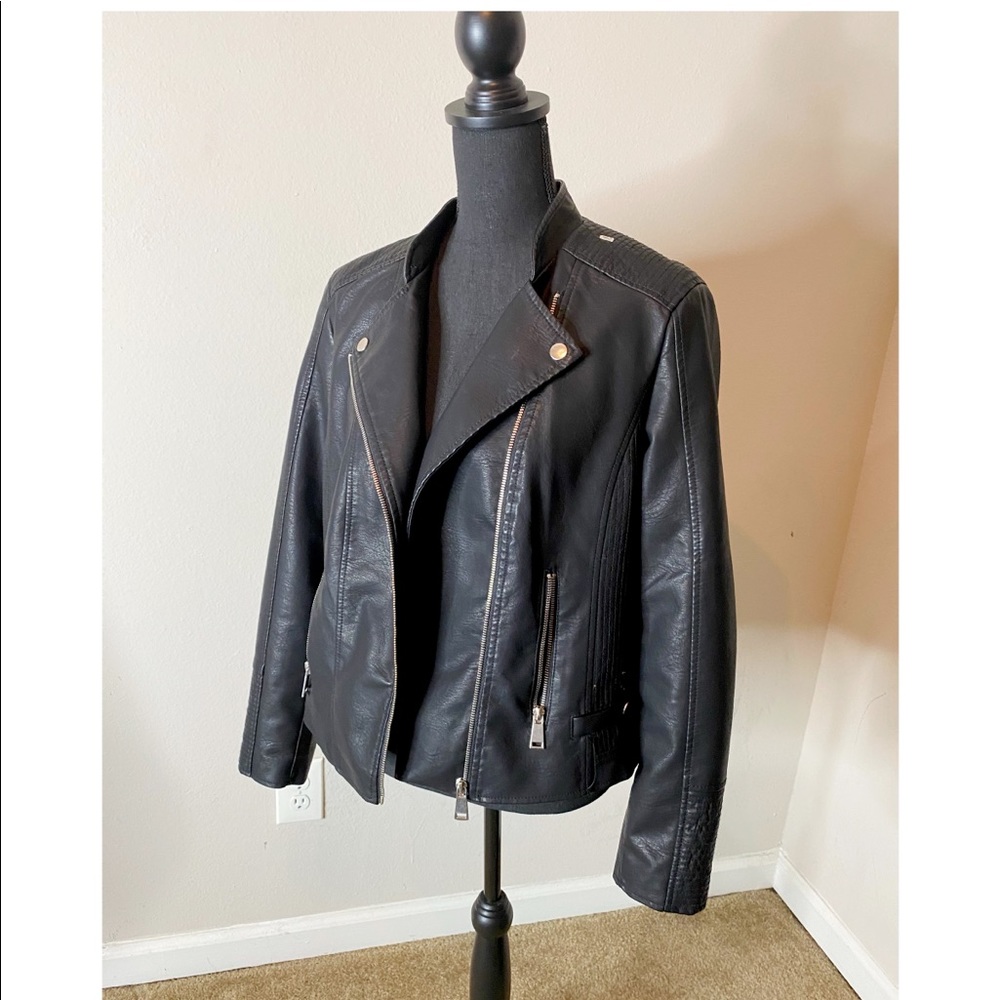 Faux Leather Jacket